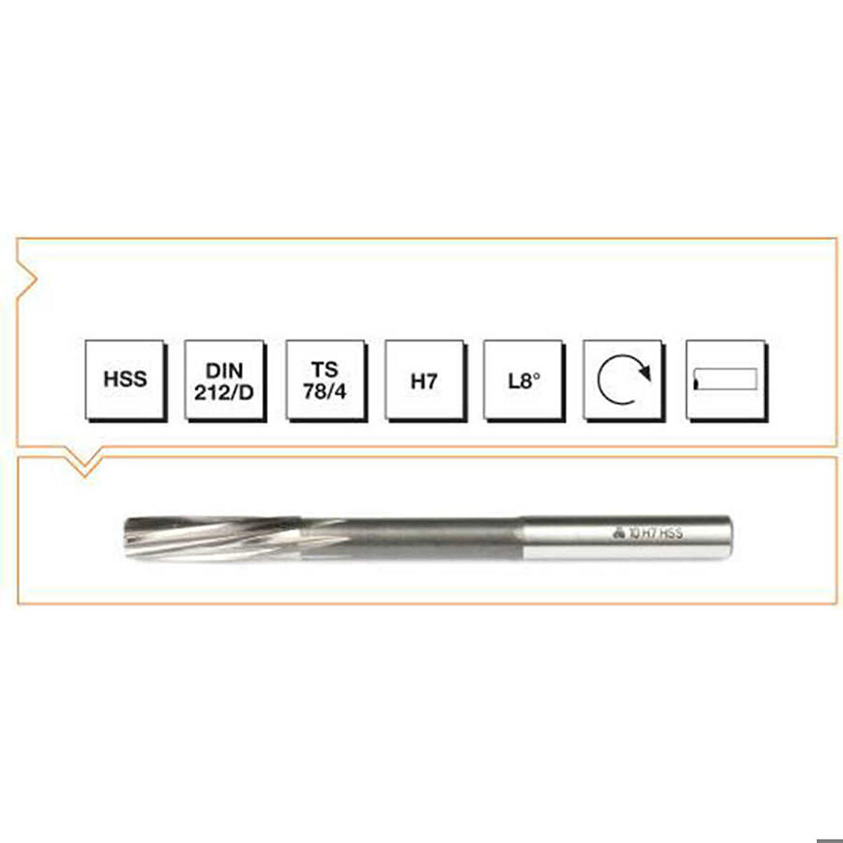 Makine Takım Hss Dın 212 Silindirik Saplı Makine Raybası 16 Mm-Mte B00303011600