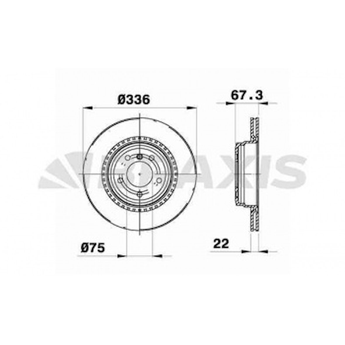 Bmw Fren Diski Arka Havalı Bmw E90 E92  X1 E84 - Braxıs Ae0279