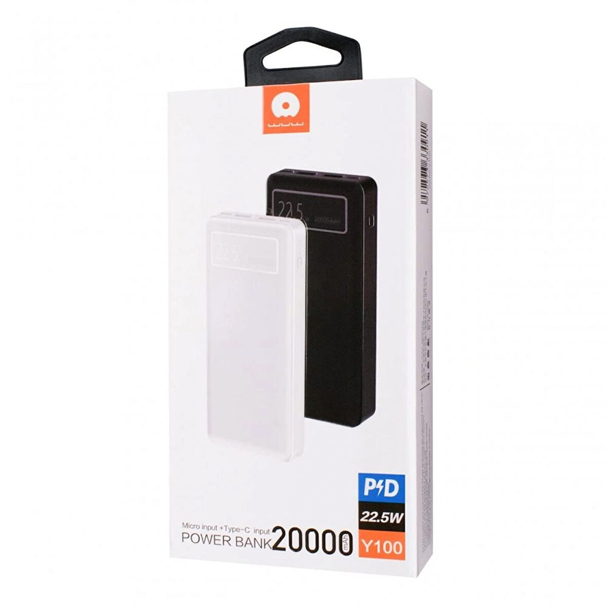 OZAKİ Y100 Power Bank 20000mAh ve Hızlı Şarj 22,5W BEYAZ