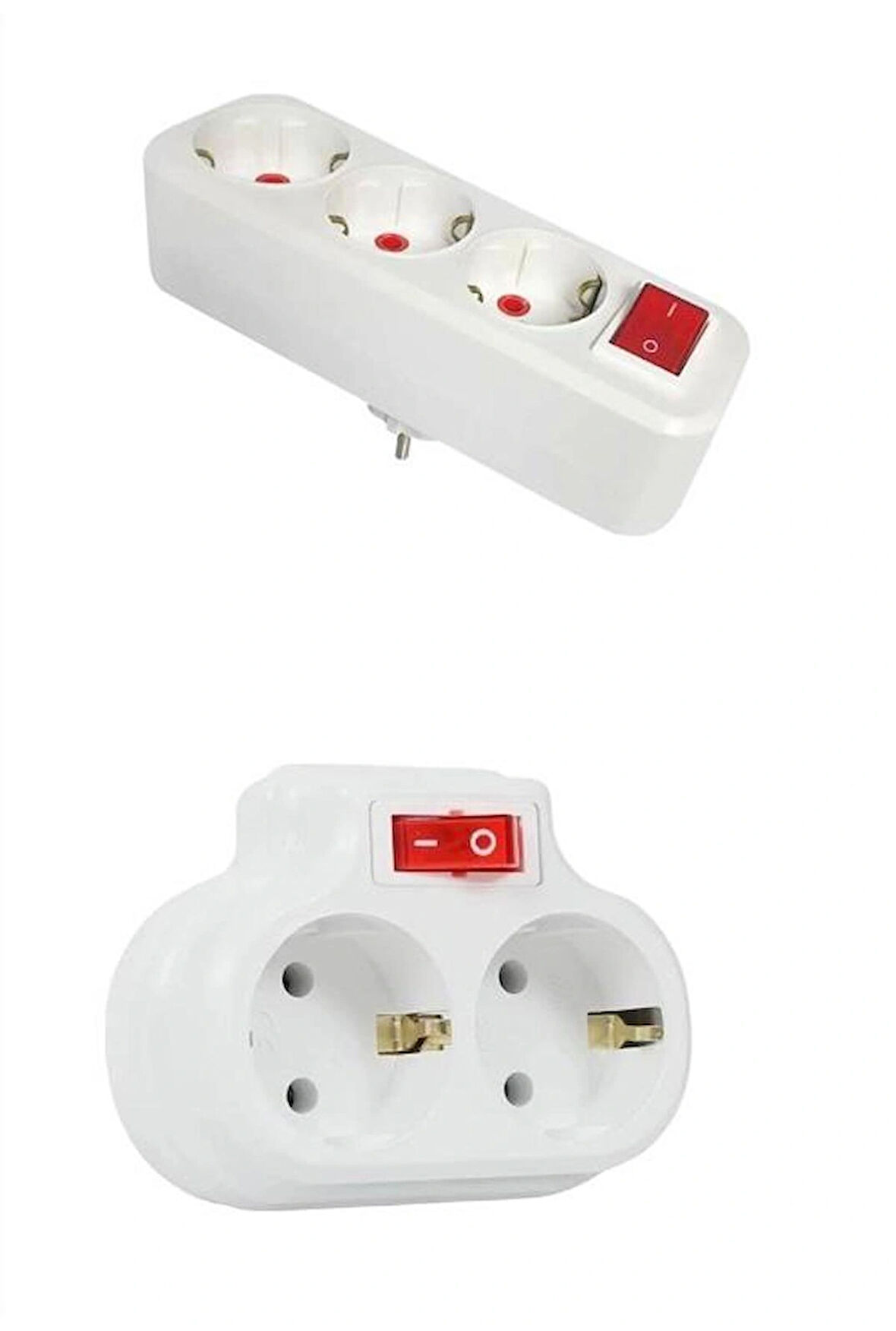 Mutlusan Topraklı Anahtarlı Fiş Priz Seti (BEYAZ )