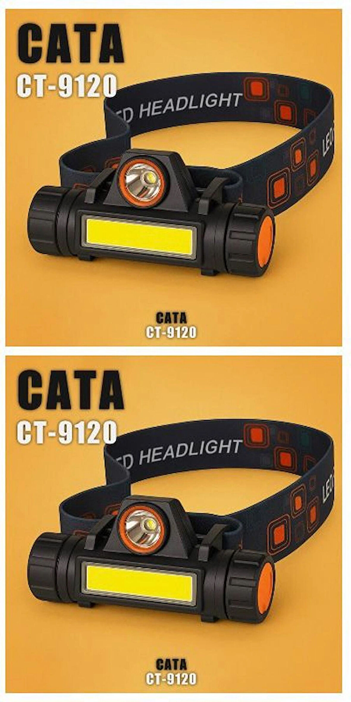 Cata CT-9120 Madenci Ledli Kafa Lambası 2 ADET
