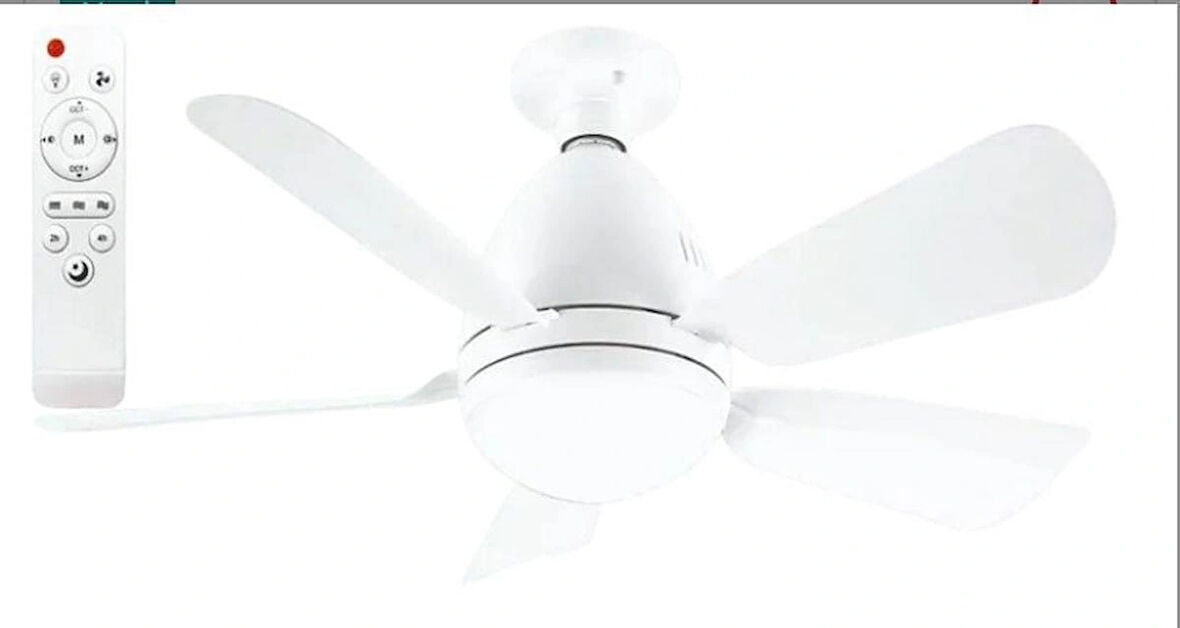 Helios HS-9301 Vega 25W 5 Pervaneli LED Işıklı Tavan Vantilatörü
