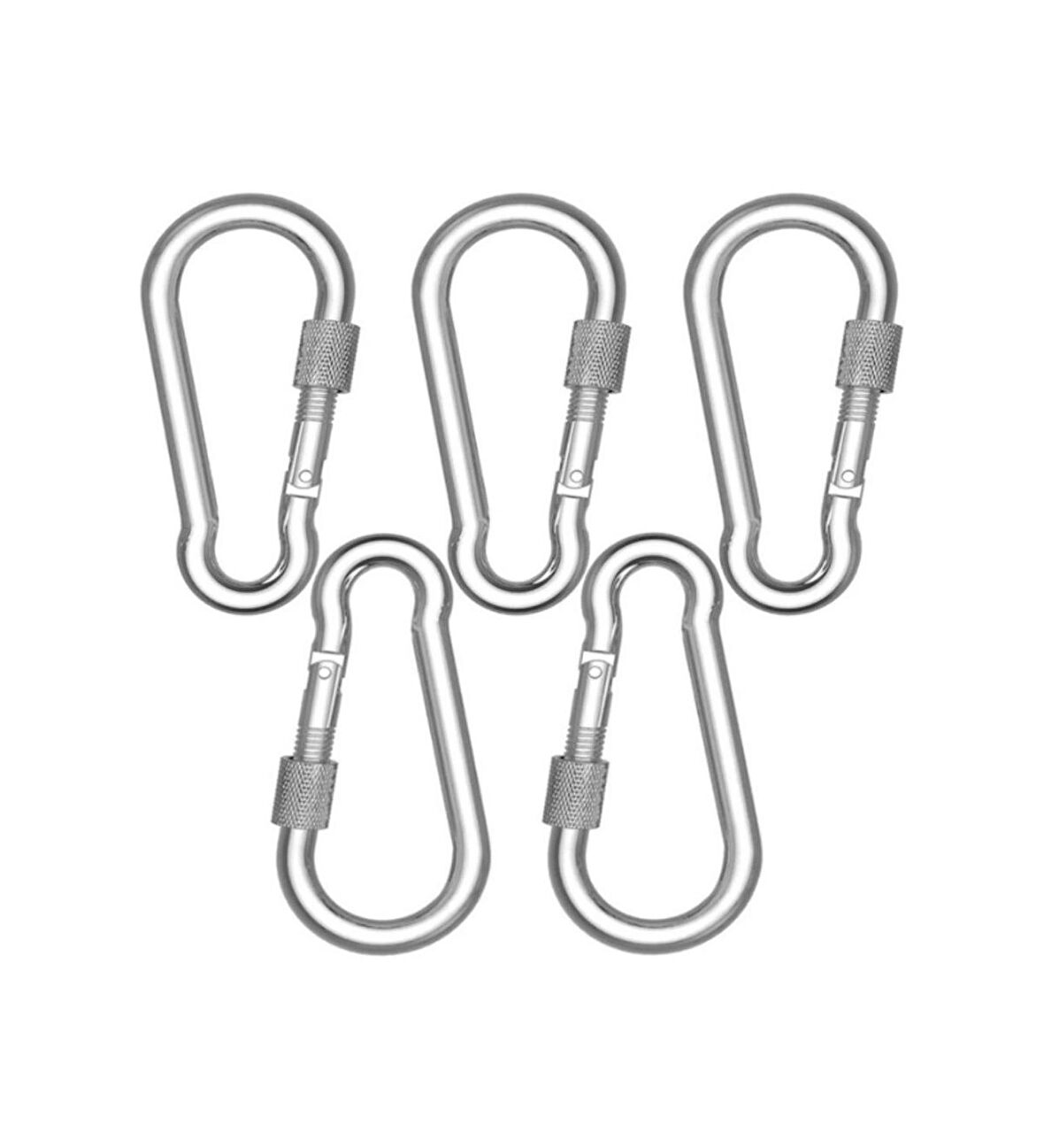 Gtc Karabina Kilitli Vidalı Galvanizli 5 mm 5 Adet