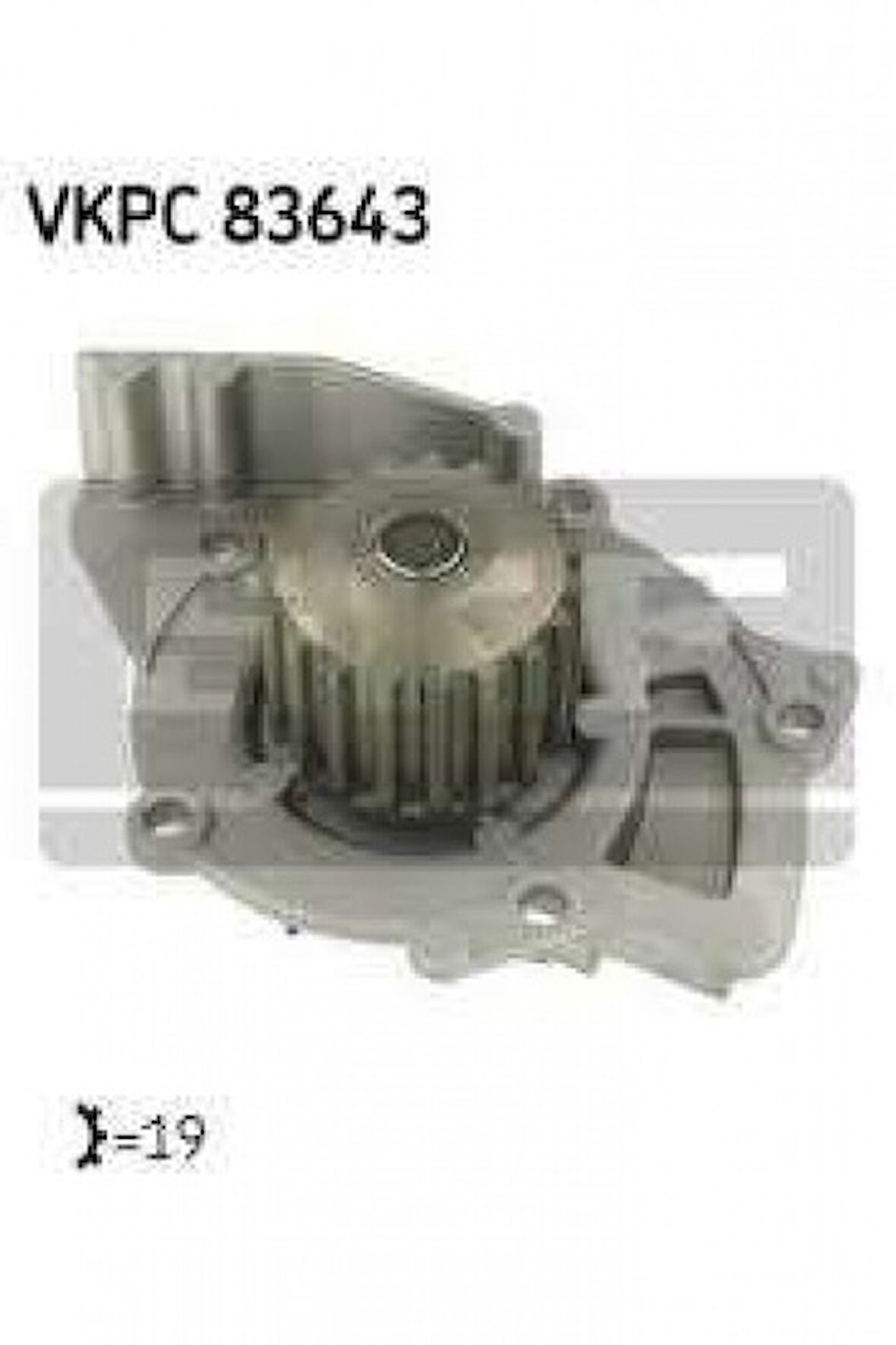 Ford Devirdaım Su Pompası Boxer II Jumper II Dw12uted (2.2hdi 8v) / (03 06) C5 II P407 P508 P307 P308 C8 - Skf Vkpc83643