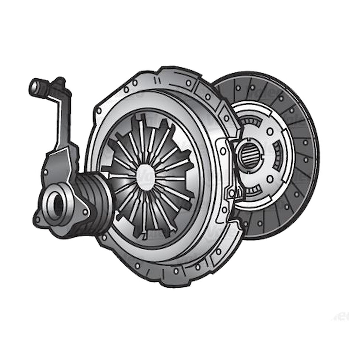 Hyundaı Debriyaj Seti+hidrolık Rulmanlı Komple İ30 1,6 Gdi Benzinli 2013> / Ceed 1,6 Gdi Benzinli 2012> - Valeo 834460