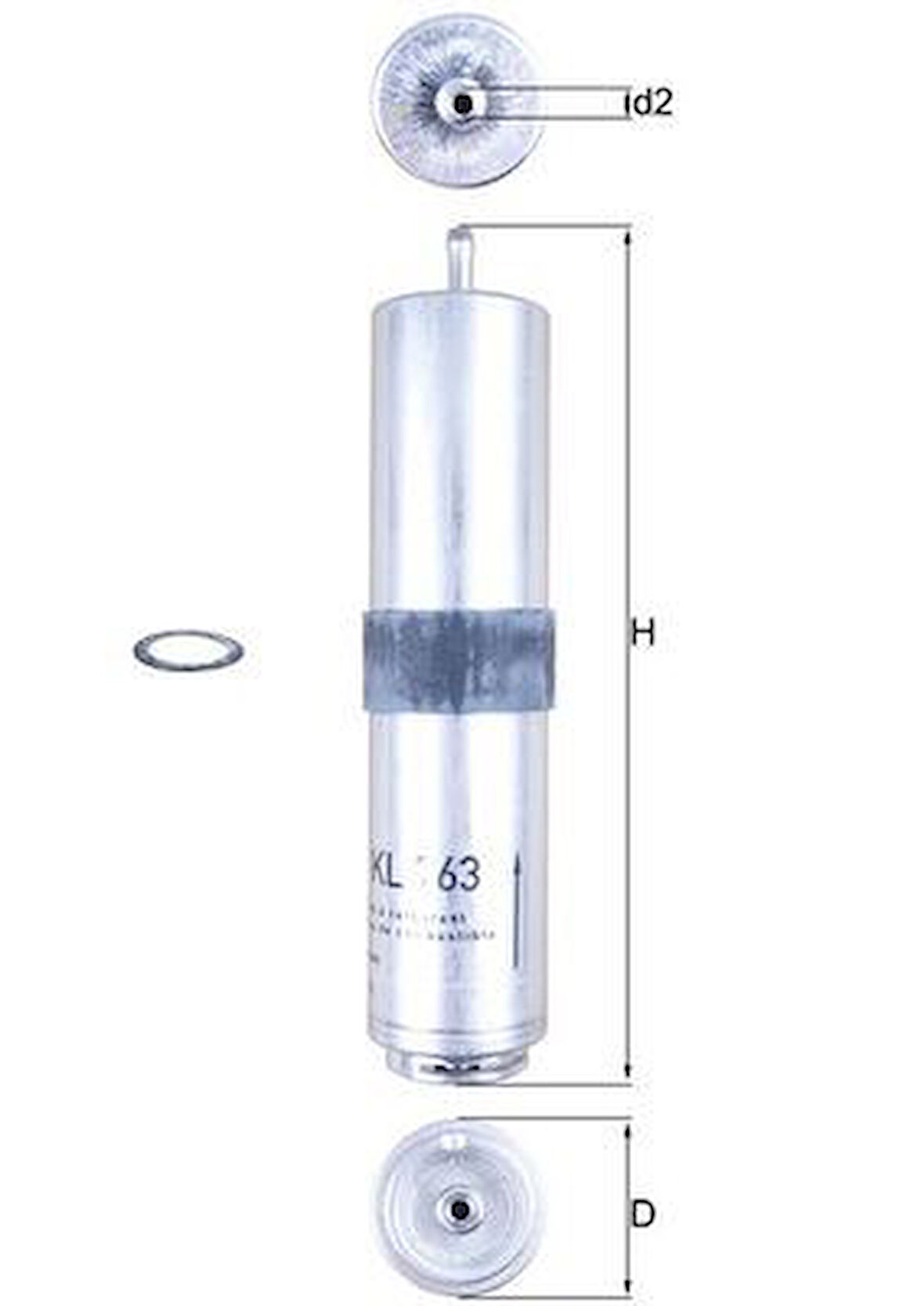 Bmw Yakıt Filtresi Bmw E90 E87 N47 - Mahle Kl763d