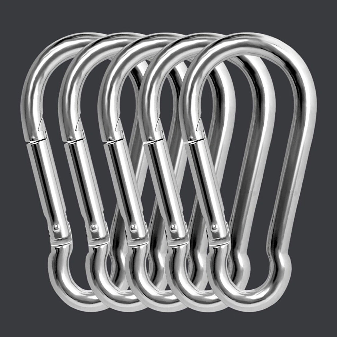 GTC 5 mm Yaylı Düz Karabina 5 adet