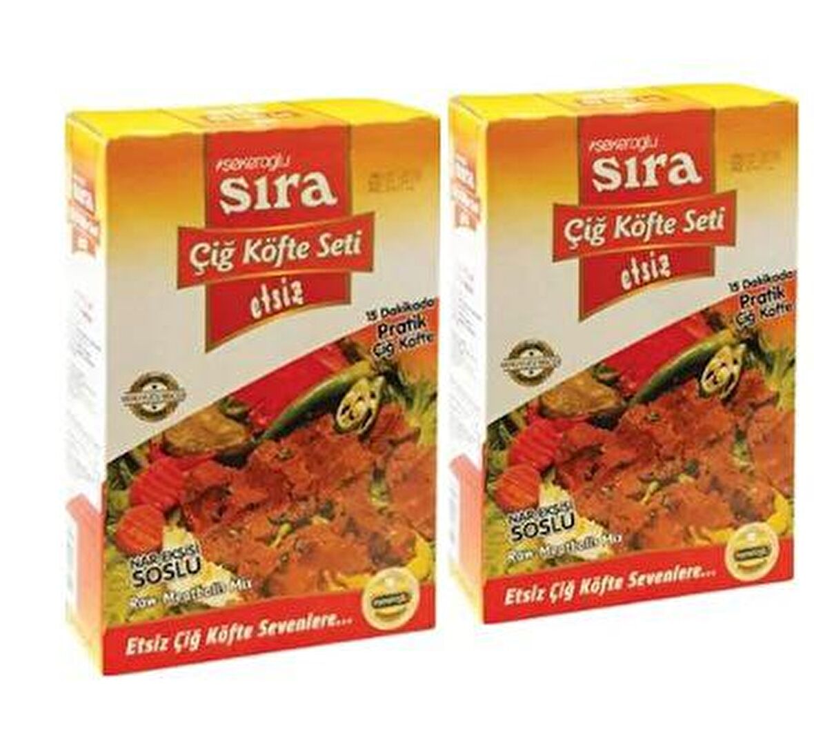 Şekeroğlu Sıra Çiğ Köfte Seti Etsiz 2 x 500 G