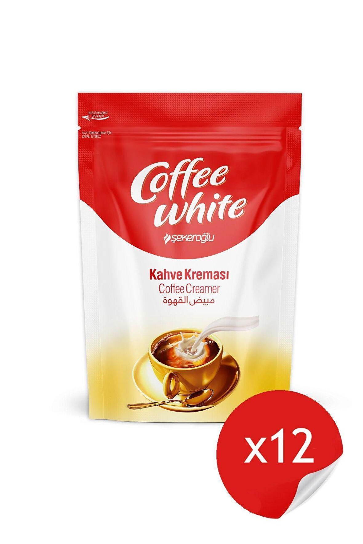 Süt Tozu Coffee White Kahve Kreması 12 x 200 Gr ( 12 Adet )