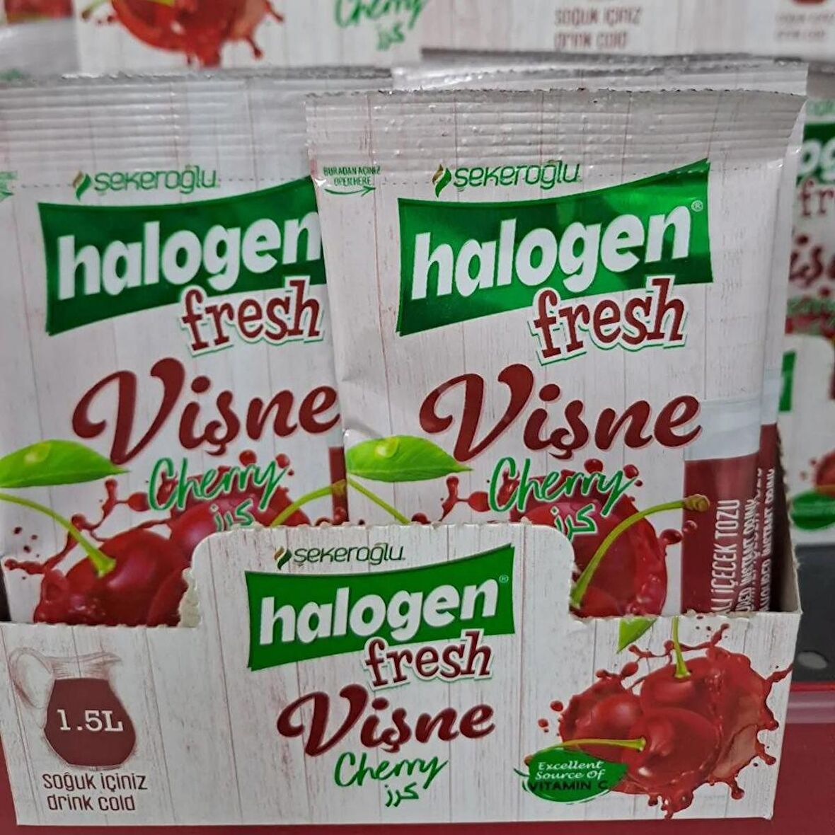 Şekeroğlu Halogen Vişne İçecek Tozu 9 Gr *24