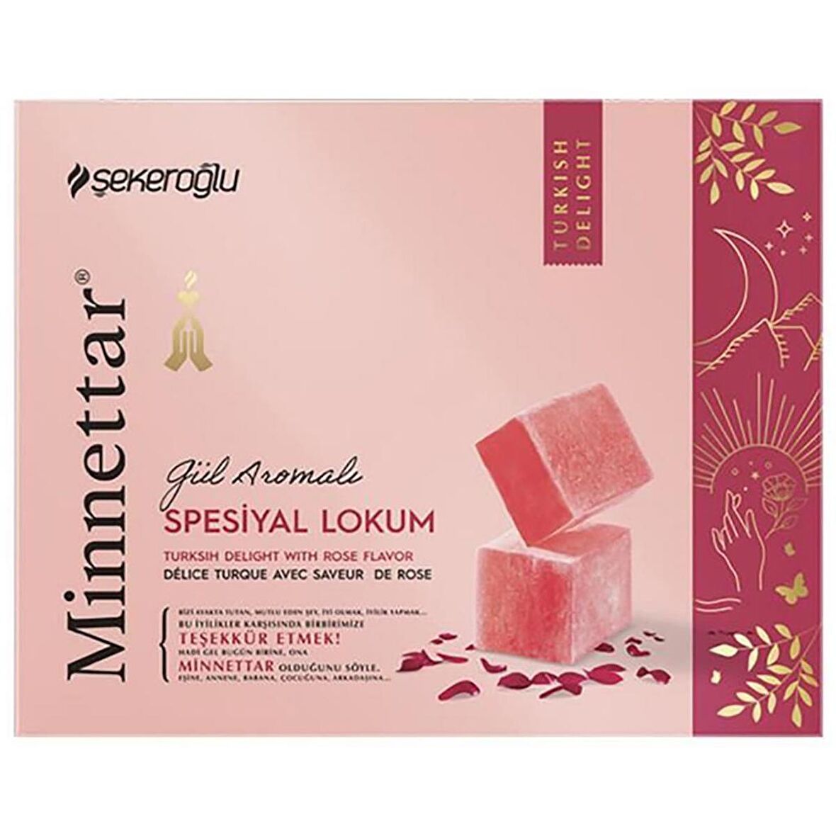 Şekeroğlu Minnettar Gül Aromalı Special Lokum 300 Gr