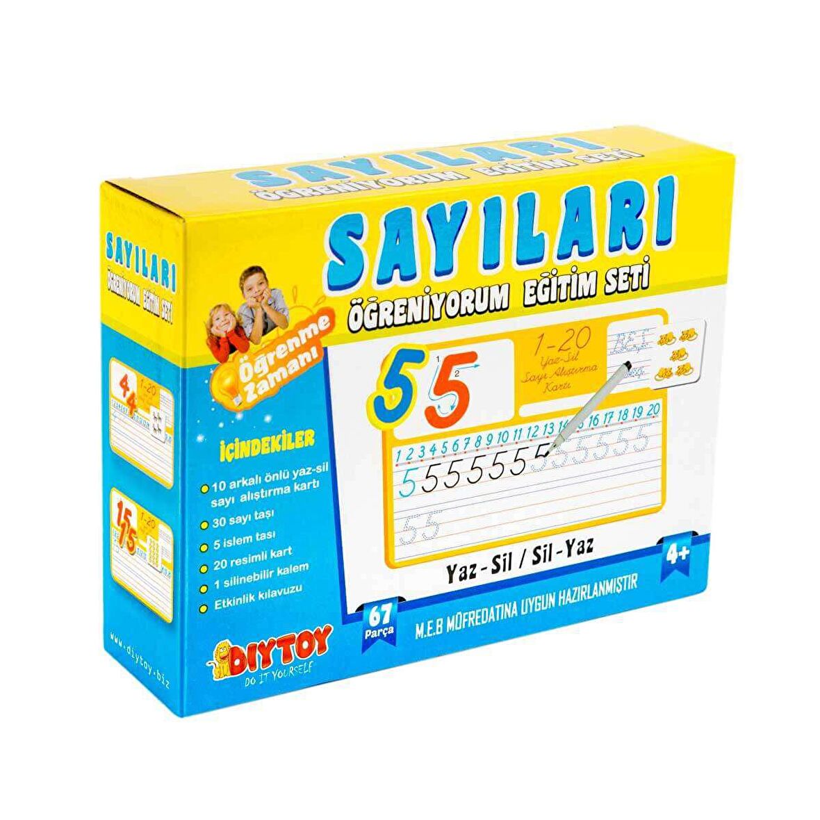 Sayıları Öğreniyorum Eğitim Seti - Diytoy 9222 67 Parça