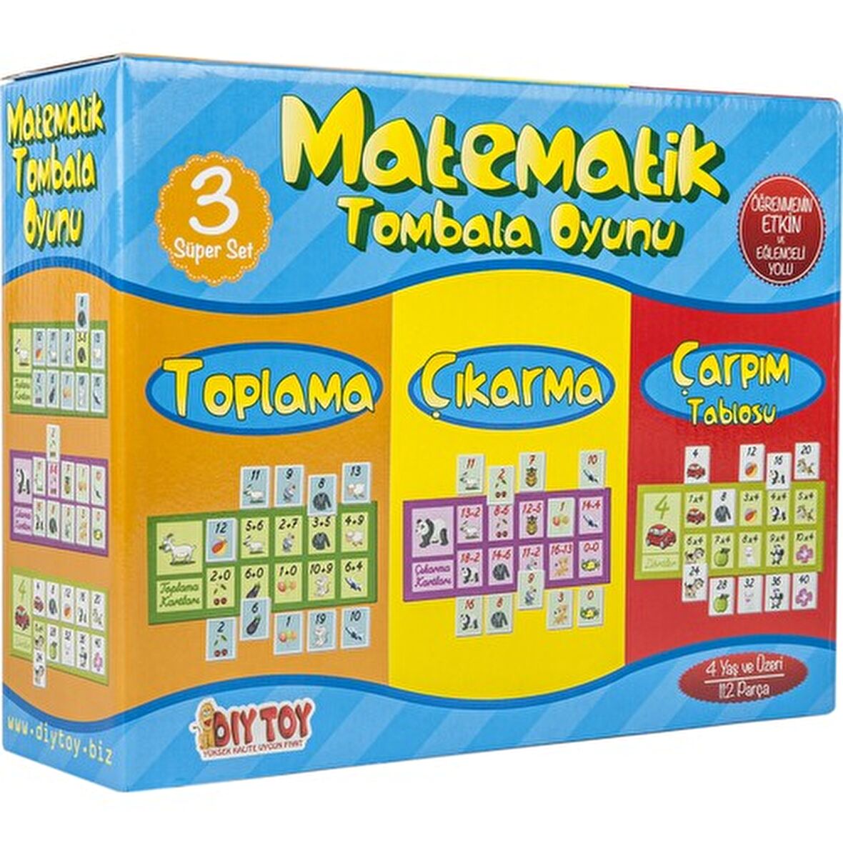 Matematik Tombala Eğitim Oyunu - Diytoy 9239 Eğitici Matematik