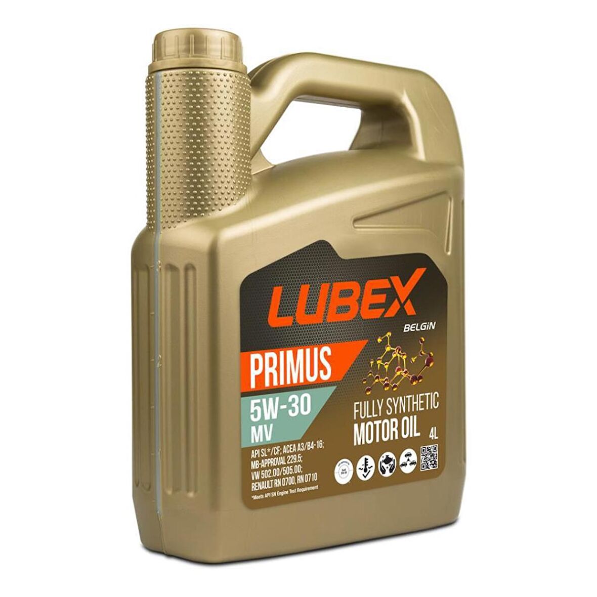 Lubex Primus MV 5W-30 4 Lt Tam Sentetik Motor Yağı
