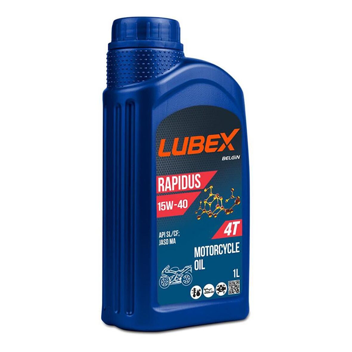 Lubex Rapidus 15W-40 1 Lt 4 Zamanlı Motosiklet Yağı