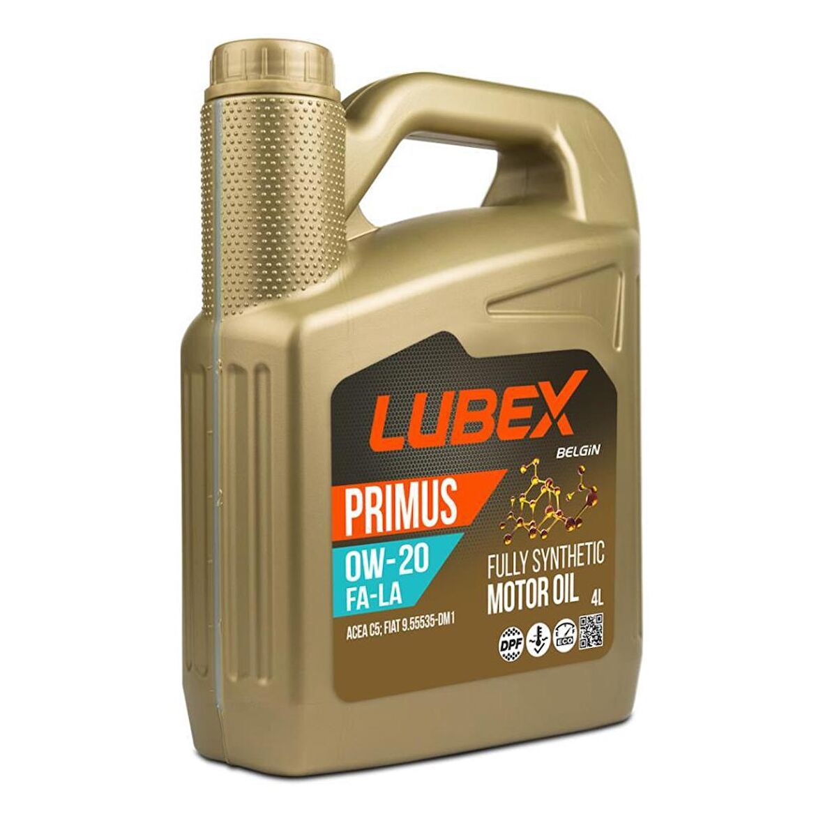 Lubex Primus FA-LA 0W-20 4 Lt Partiküllü Fiat Onaylı Motor Yağı