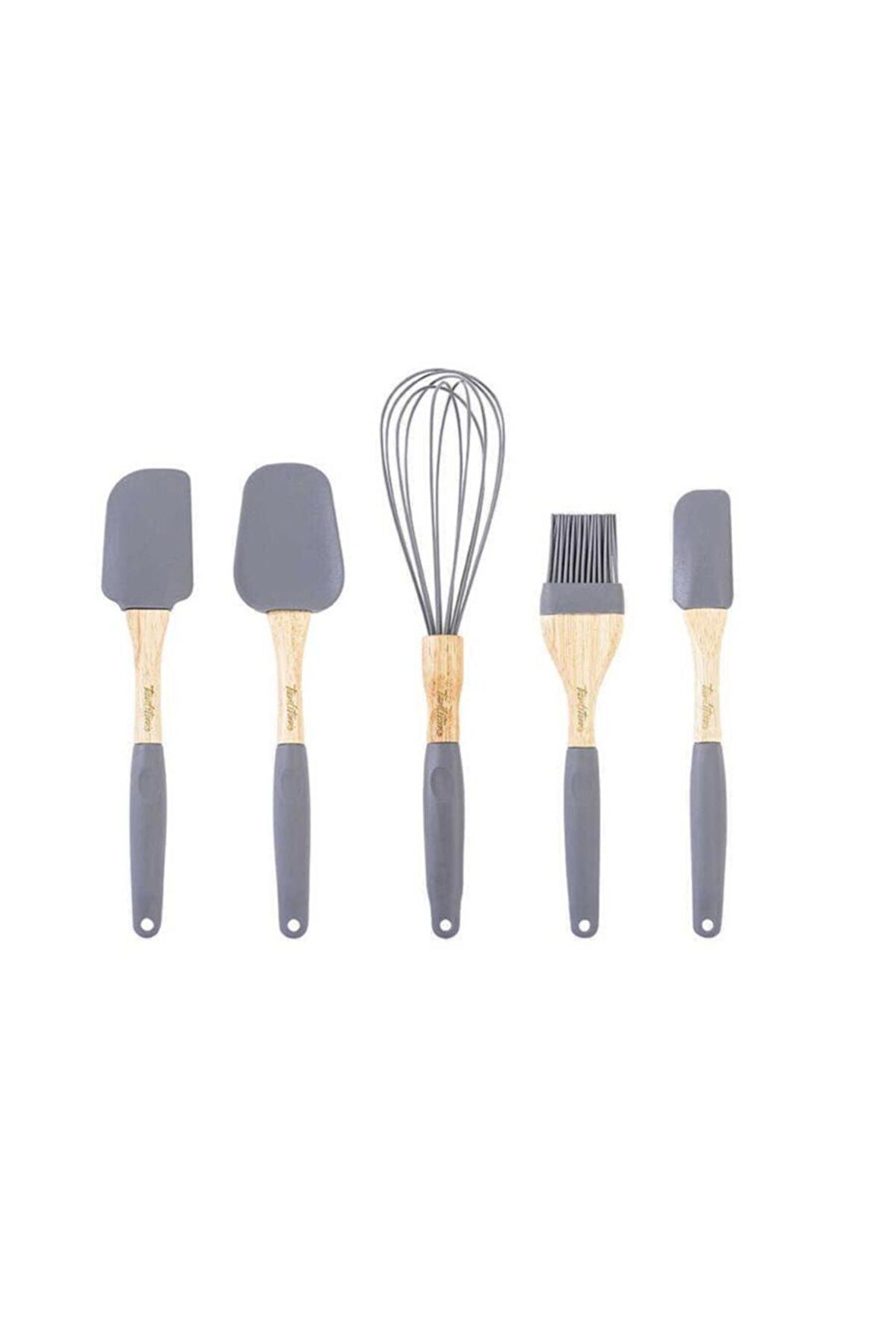 Tantitoni Gri Renkli Silikon 5 Li Hazırlama Seti Soft Set5v