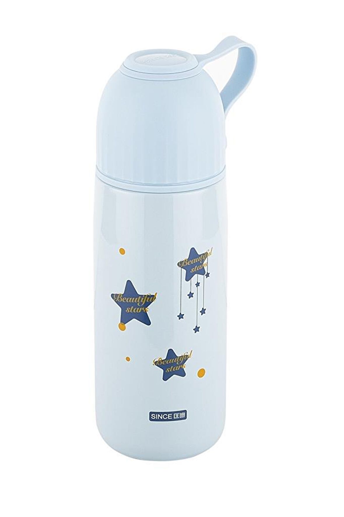 TANTİTONİ OKADI MAVİ DESENLİ PASLANMAZ ÇELİK TERMOS 300ML