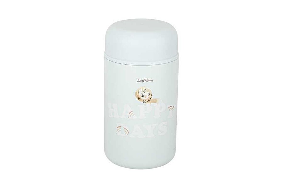 TANTİTONİ MAVİ DESENLİ PASLANMAZ ÇELİK ÇOCUK YEMEK TERMOSU 400ML