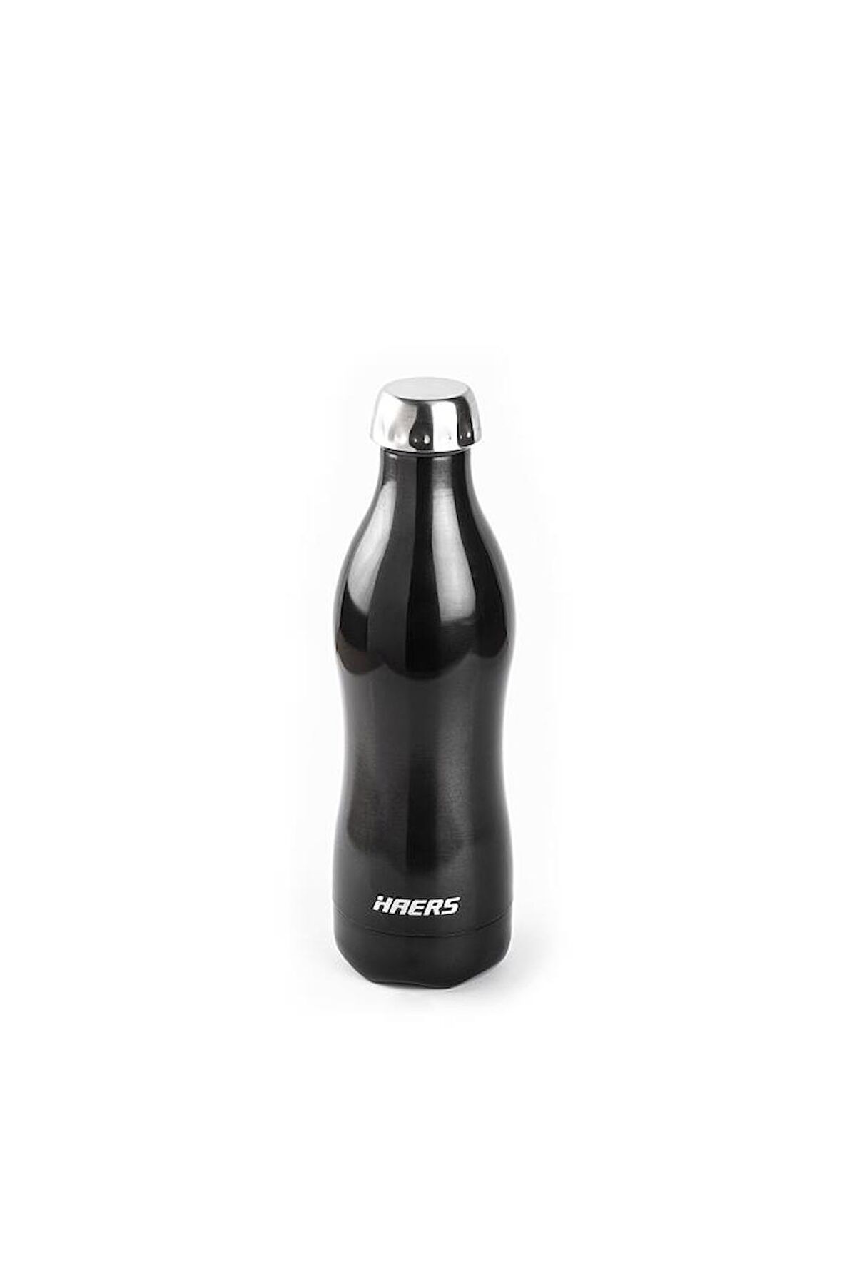 HAERS KOYU GRİ PASLANMAZ ÇELİK TERMOS ŞİŞE 500ML