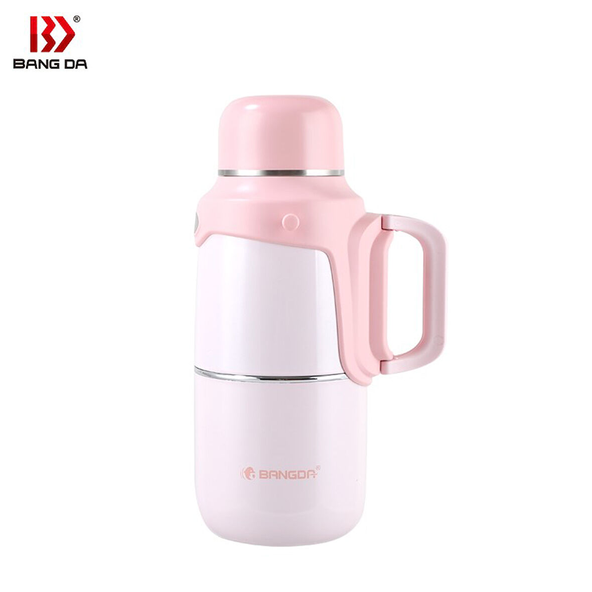 Tantitoni Pembe Askılı Ve Tutacaklı Paslanmaz Çelik Termos 800ml