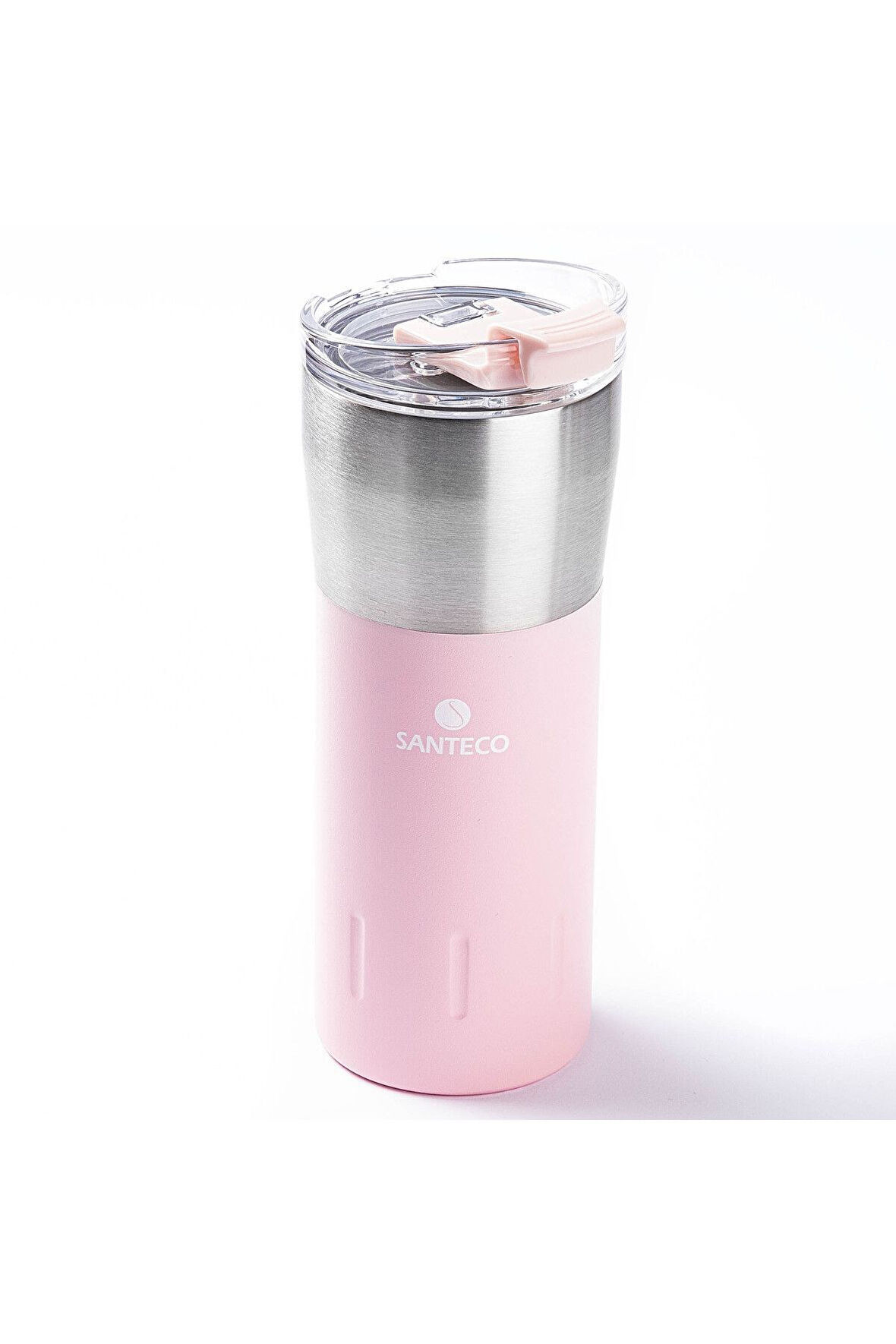 TERMOS PEMBE ÇİFT KATMANLI PASLANMAZ ÇELİK TERMOS BARDAK 500ML 