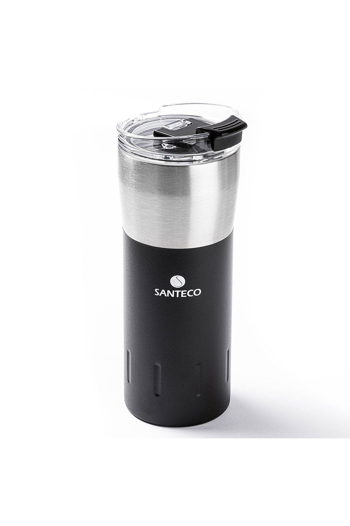 TANTİTONİ SİYAH ÇİFT KATMANLI PASLANMAZ ÇELİK TERMOS BARDAK 500ML 