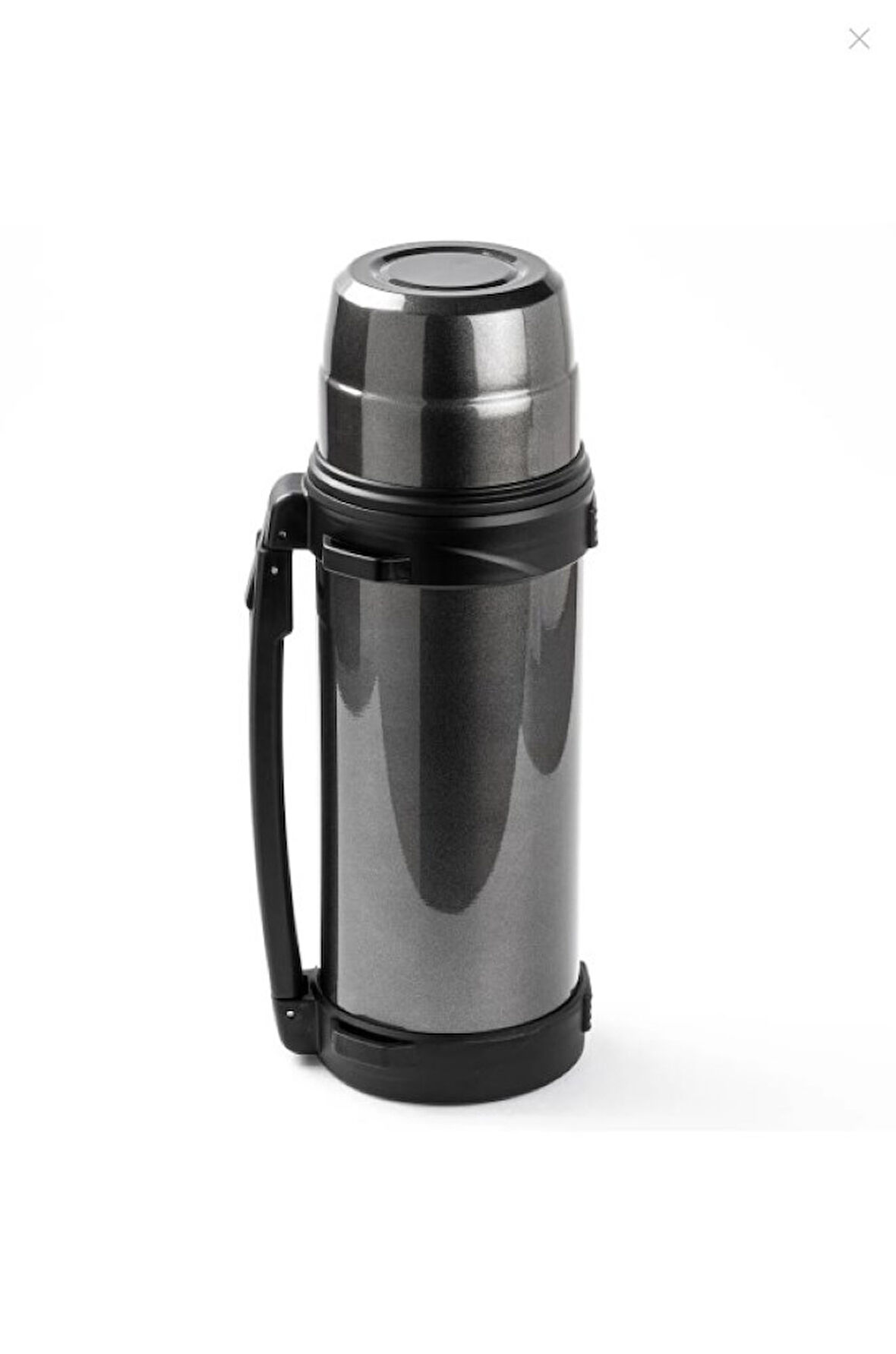 Tantitoni Okadi Kulplu Paslanmaz Çelik Termos 1.2lt Gri