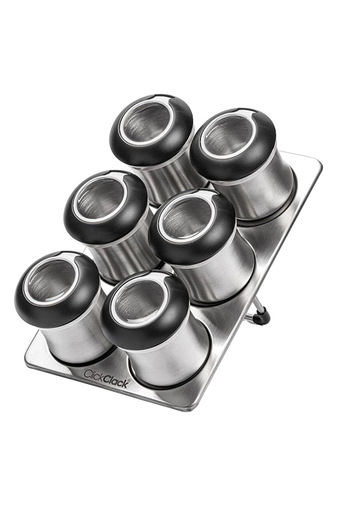 STANDLI 6LI PASLANMAZ ÇELİK BAHARATLIK SETİ 110ML