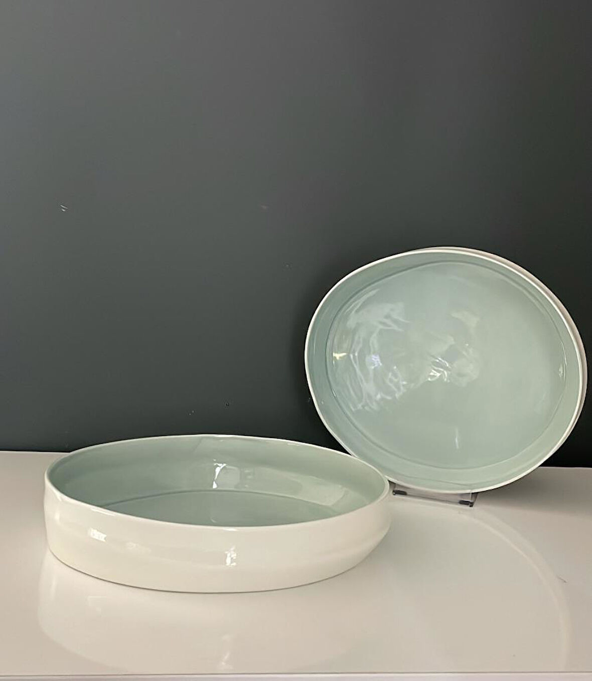 TANTİTONİ SPACE MAVİ PORSELEN DERİN YEMEK VE SALATA TABAĞI 24,2 CM