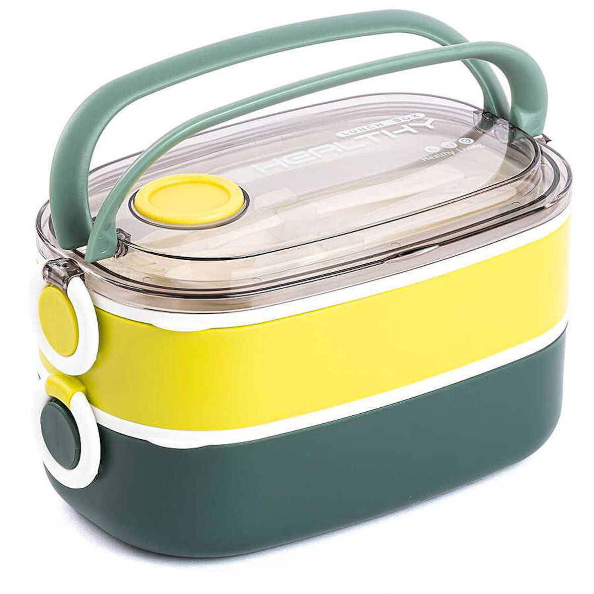 TANTİTONİ TEDEMEI YEŞİL PASL.ÇELİK ÇETAL VE KAŞIKLI YEMEK TAŞ.KABI 1,3 L