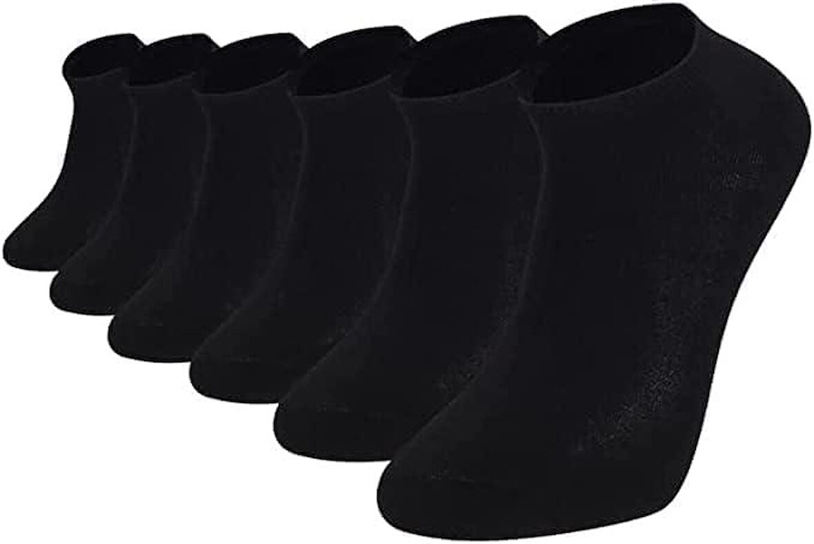 12 Li Royam Bambu Erkek Patik Çorap Dikişsiz 40-44 No
