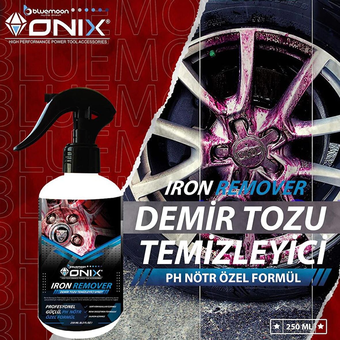 Bluemoon Onix Iron Remover Demir Tozu Temizleme Spreyi