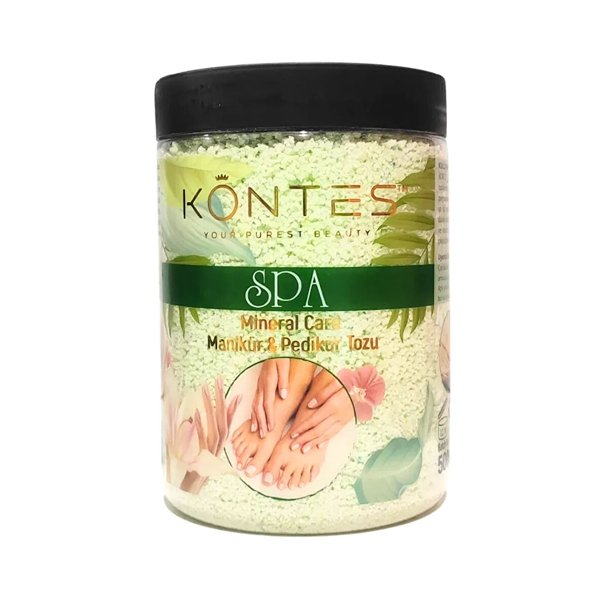 Kontes Spa Mineral Care Manikür Pedikür Tozu Yeşil 500 gr