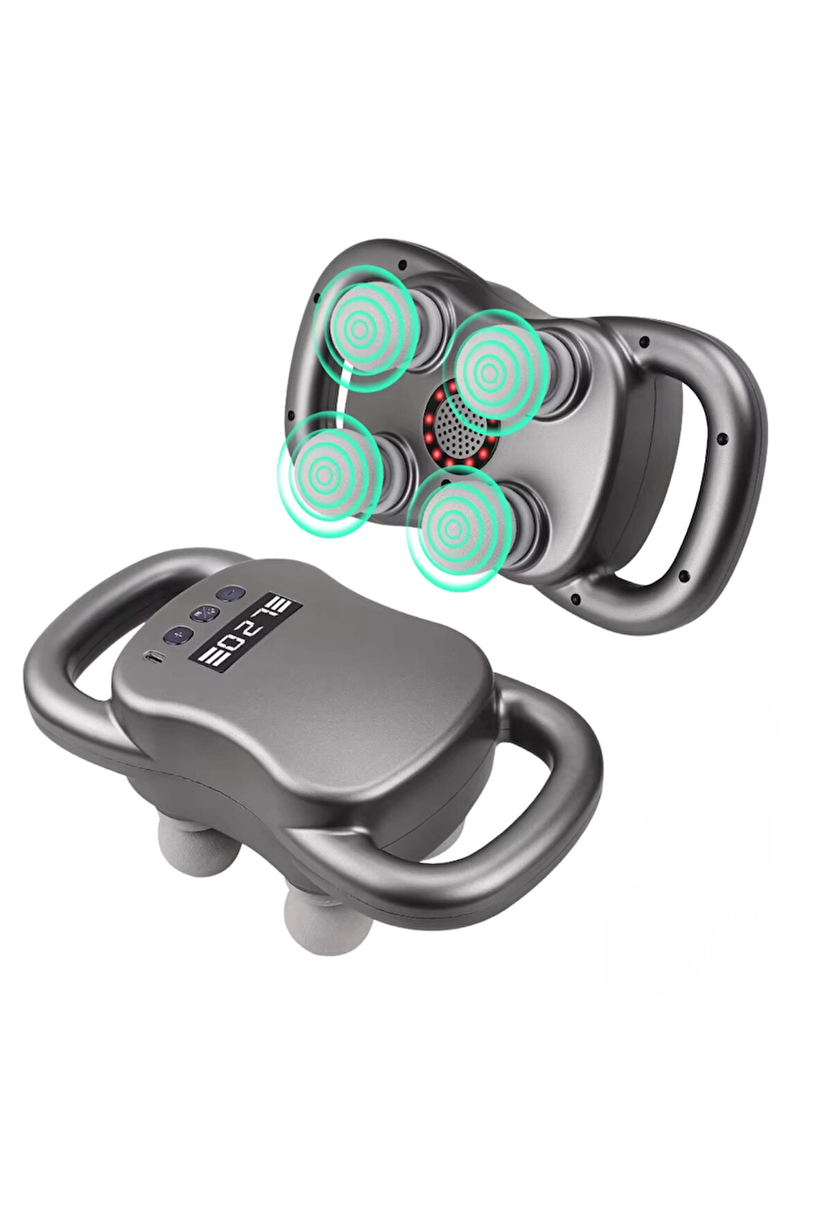 Glr Hy-2202 4 Başlıklı Faysa Tabancası - Çok Fonksiyonlu El Masaj Aleti - 20 Vites Ayarlı