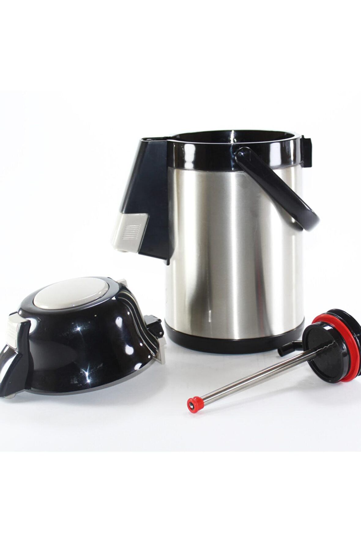 Cooker 2.5 Lt Çift Katlı Paslanmaz Çelik Pompalı Termos-CKR2007