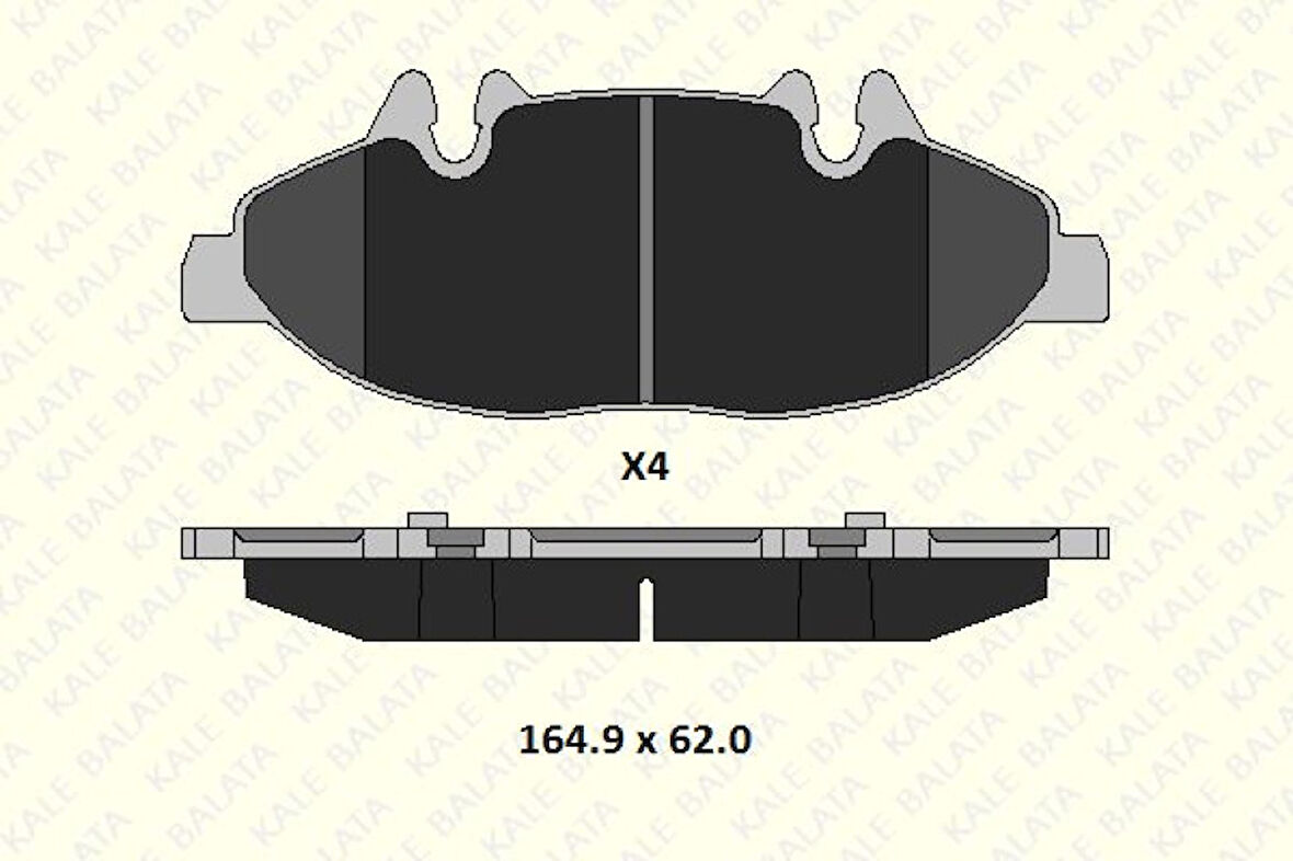Mercedes Fren Balatası On Viano W639 03> Vito W639 03> - Kale B 24007 202 14 Msh