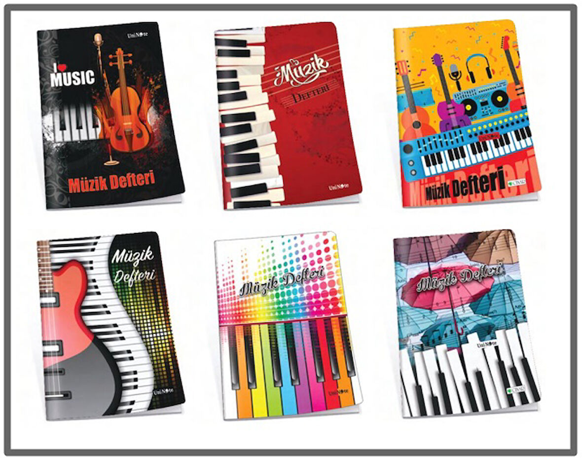 Çınar Jazz 30 Yaprak A4 Müzik Defteri Pp Kapak - 2 adet