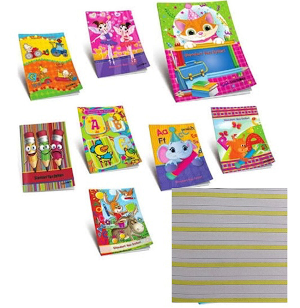 Güzel Yazı Defteri A5 30 Yaprak Karton Kapak - 4 adet