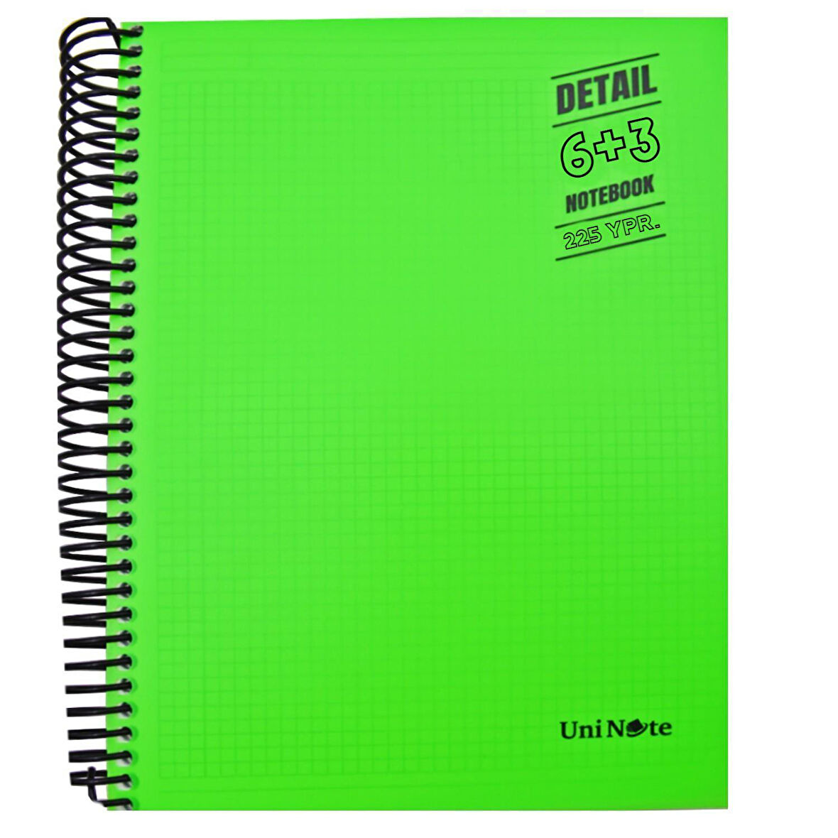 Çınar Im Smart A4 225 Yaprak Plastik Kapak Spiralli 6 Kareli + 3 Çizgili Ayraçlı Defter (62060)