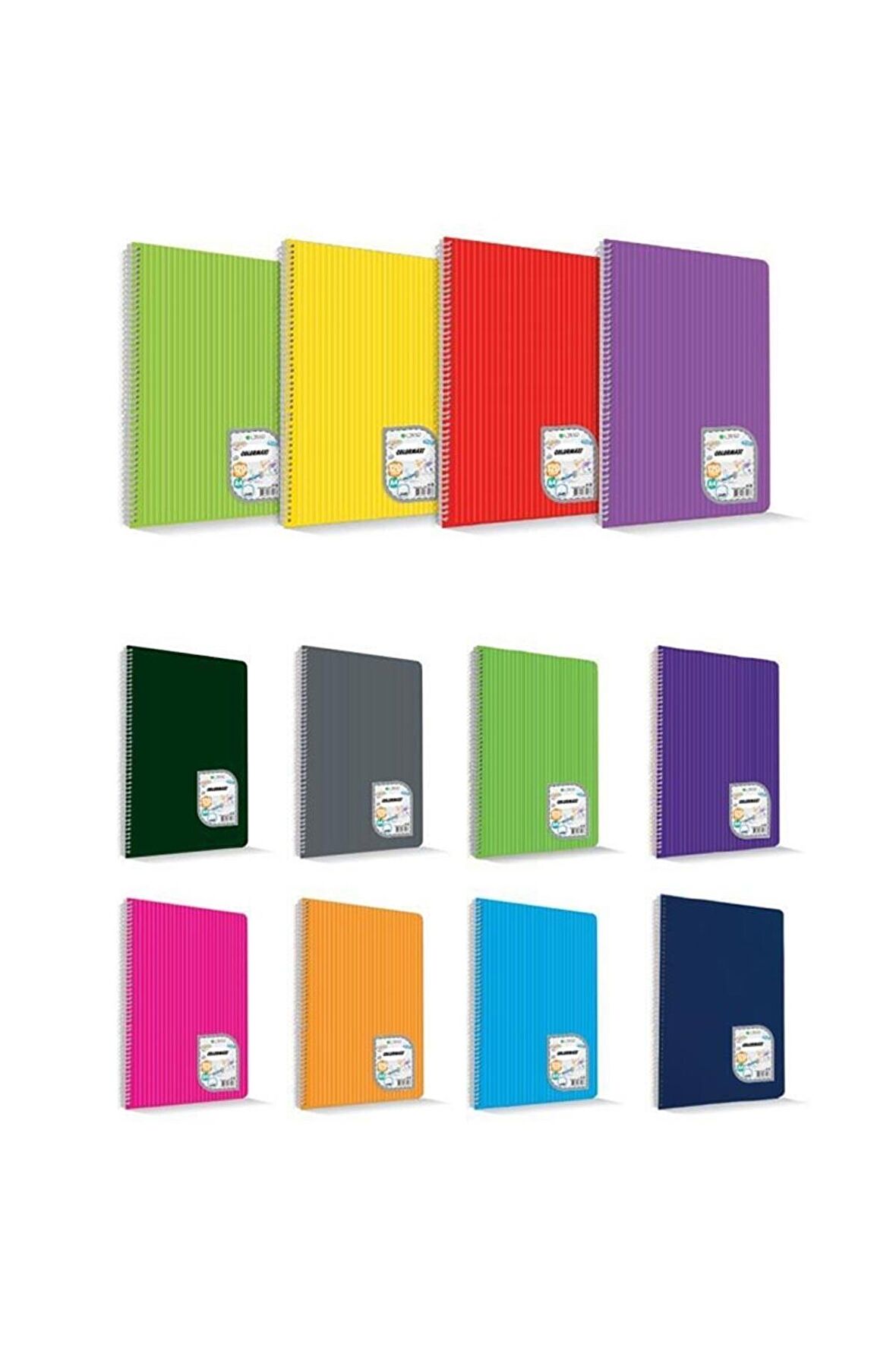 Çınar Colormaxi Spiralli Defter Plastik Kapak A4 40 Yp Kareli 40/4