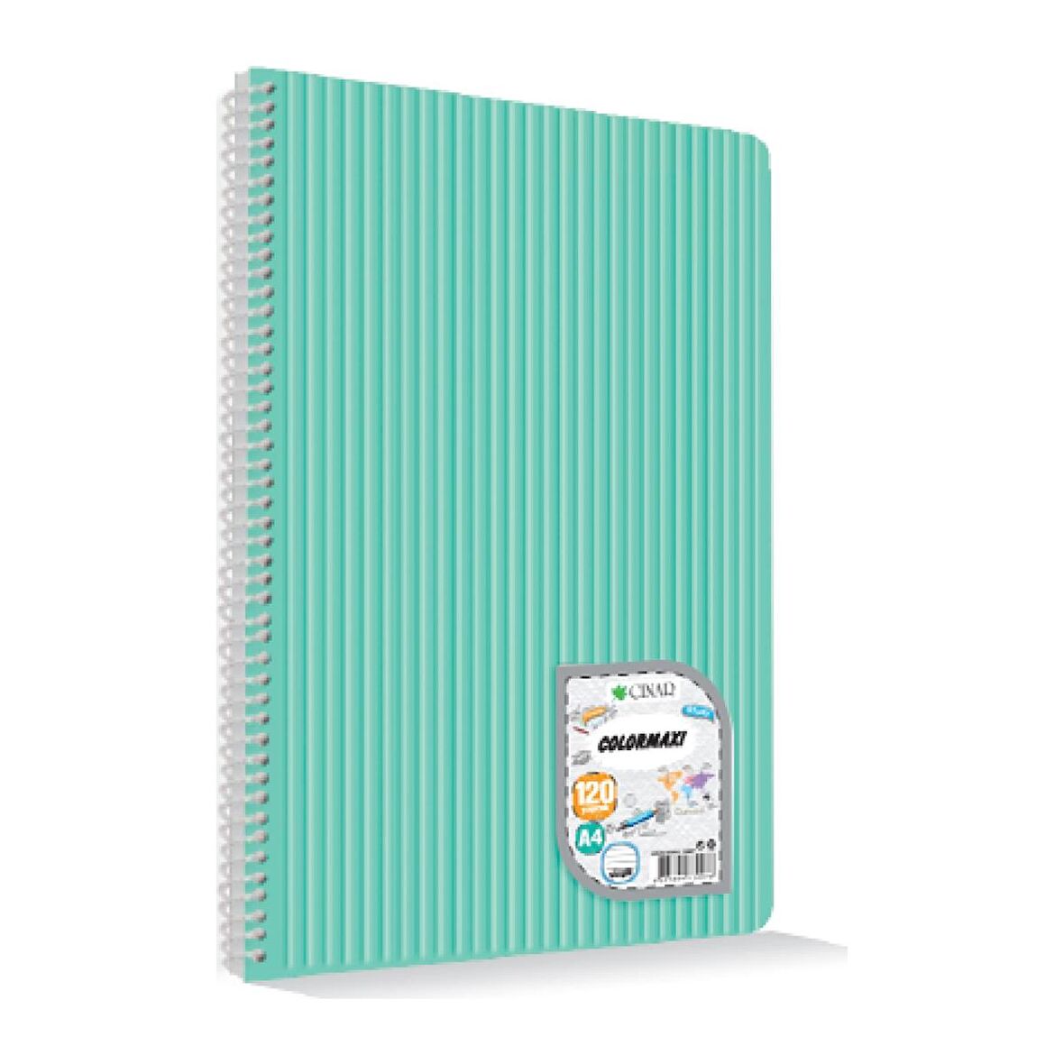 Çınar Colormaxi 17*24 Spiralli PP Kapak 72 Yaprak Kareli Defter