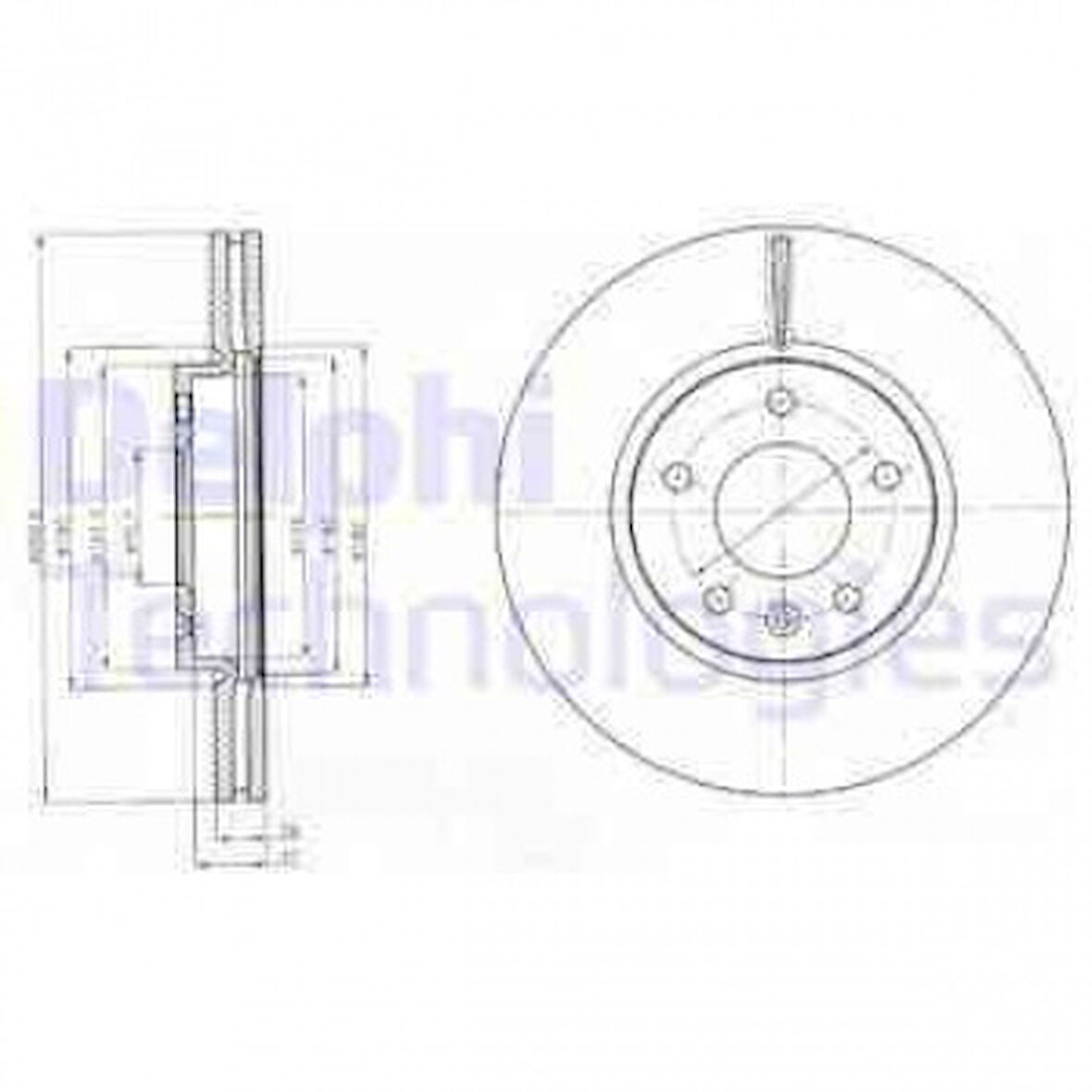 Opel Fren Diski On Astra Classıc 99 > 02 Astra J 09> Mokka / Mokka X 14 > 13 > / Cruze 09> Trax 13> 16 Ja - Delphi Bg4278c