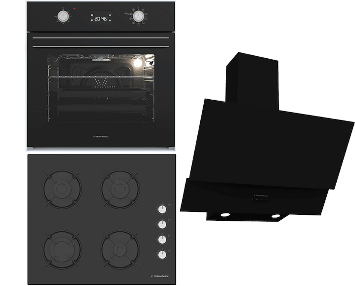 Termikel Ankastre Set (BO O6555C DB + BH P6144C B + CH C6532C BB)