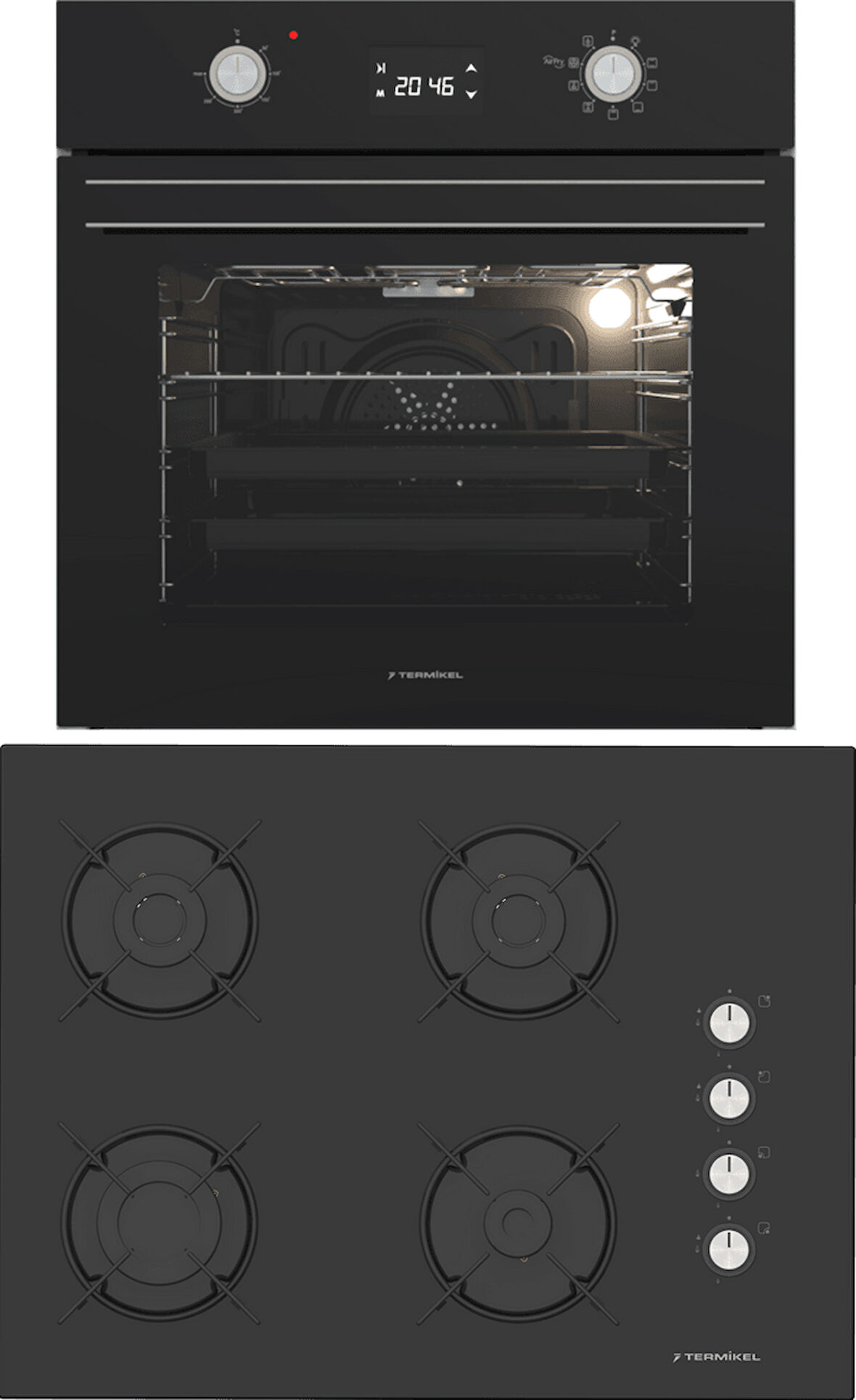 Termikel Ankastre Set (BO O6555C DB + BH P7144C B)