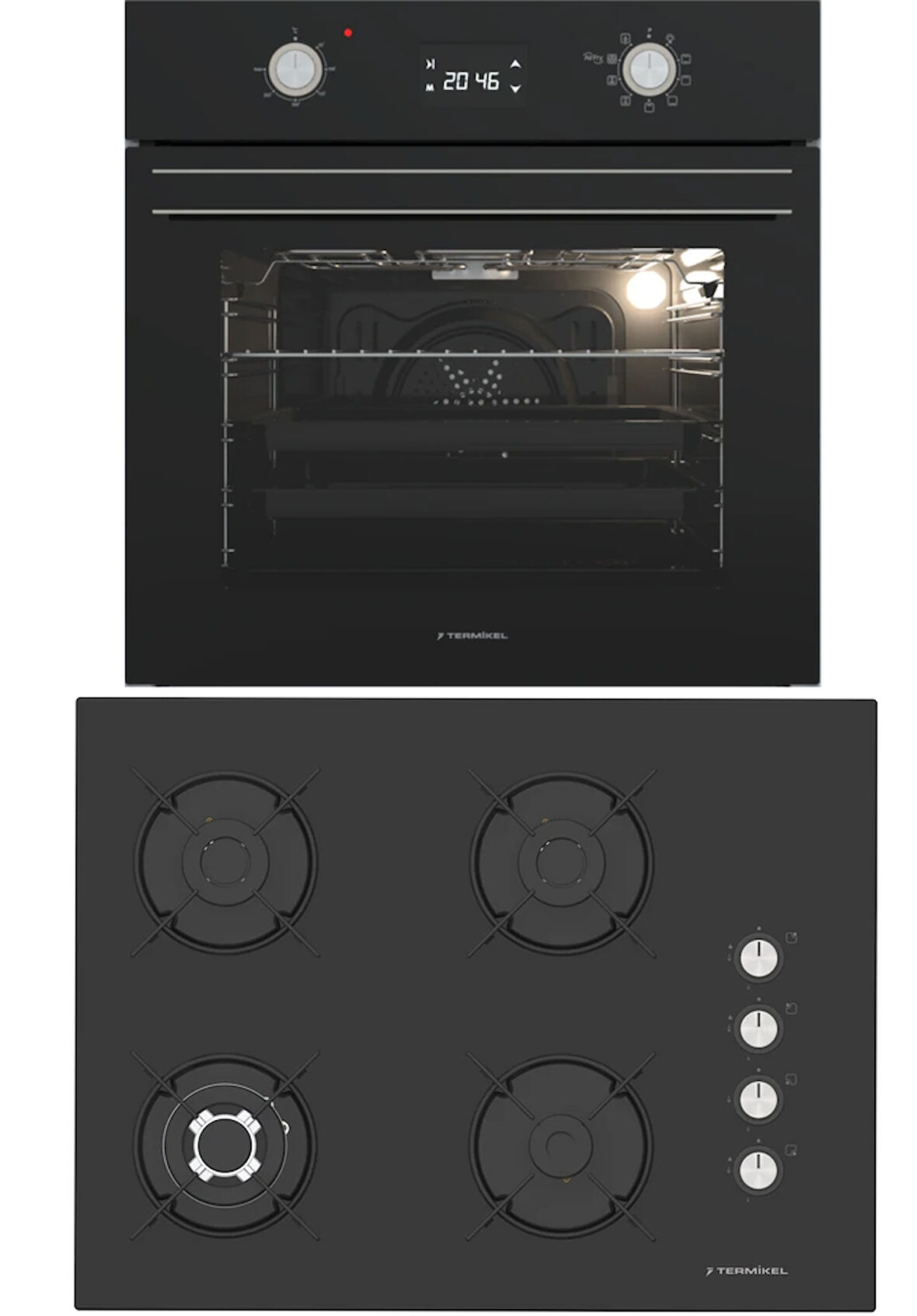 Termikel Ankastre Set (BO O6555C DB + BH P7194C B)