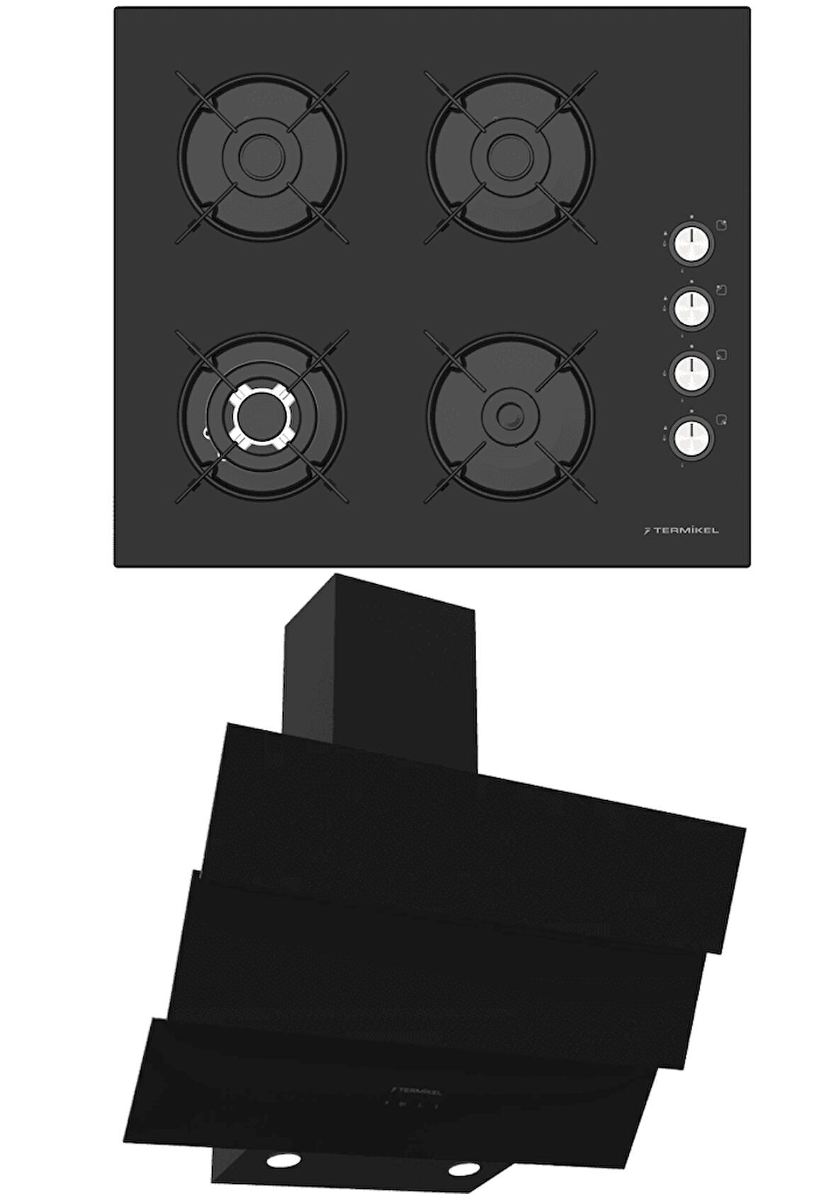 Termikel Ankastre Set (BH P6194C B - CH S6532C BB)