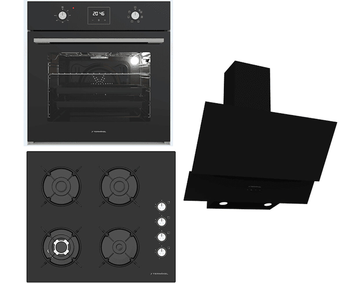 Termikel Ankastre Set (BO O64D5C B + BH P6194C B + CH C6532C BB)