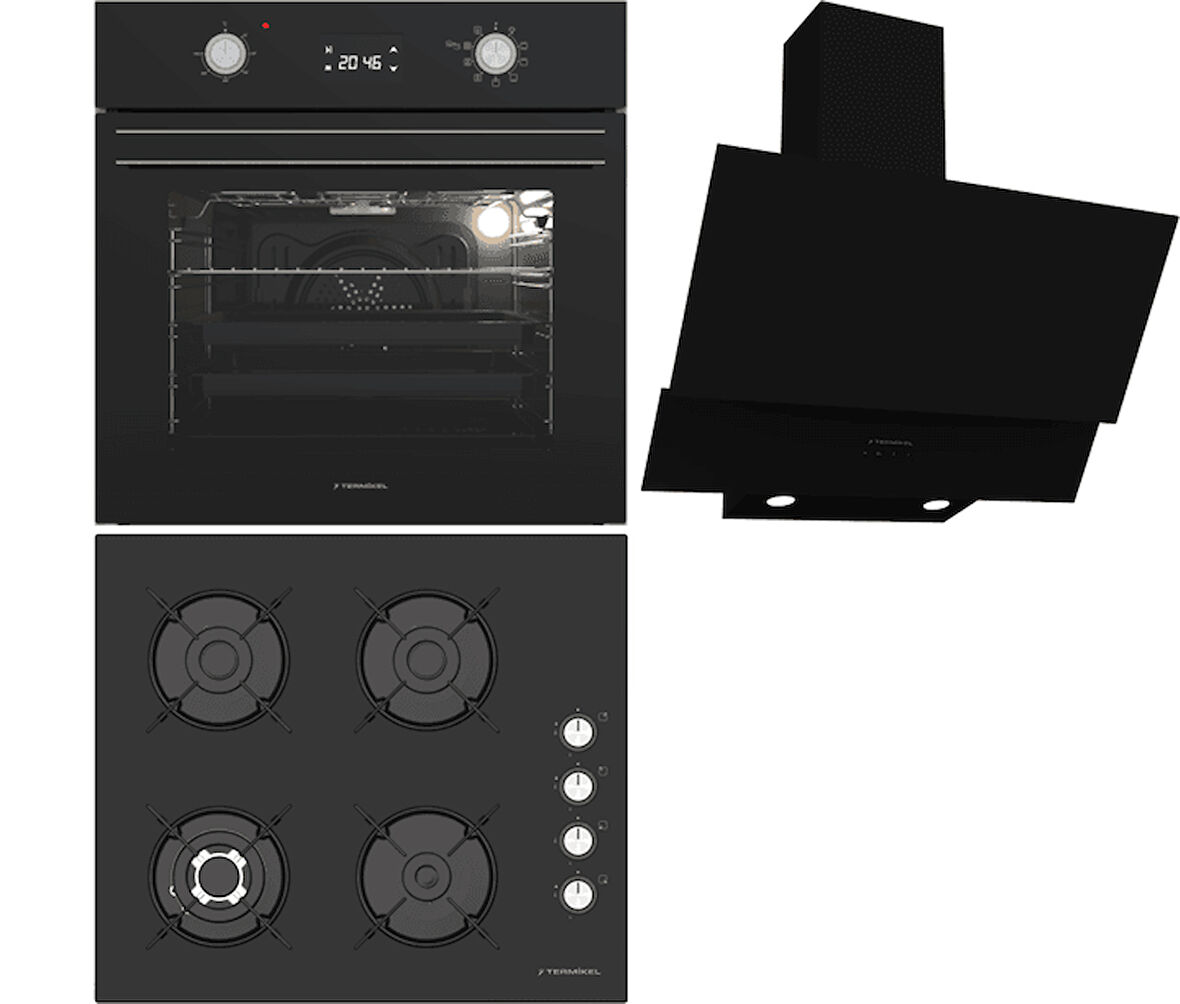 Termikel Ankastre Set (BO O6555C DB + BH P6194C B + CH C6532C BB)