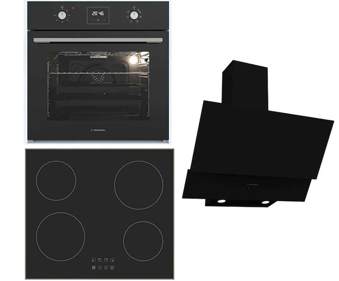 Termikel Ankastre Set (BO O64D5C B + BH B64E1 B + CH C6532C BB)